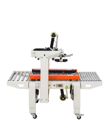 6-12 mm Dichtungsbreite Automatischer Ober- und Unterantrieb Gürtel Klebeband Dichtmaschine Gehäuse Karton Dichtmaschine