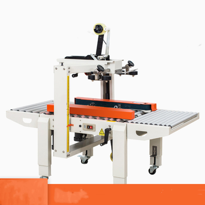 6-12 mm Dichtungsbreite Automatischer Ober- und Unterantrieb Gürtel Klebeband Dichtmaschine Gehäuse Karton Dichtmaschine