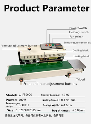 Erneuerung der Temperaturkontrolle aus Edelstahl Automatische kontinuierliche Banddichtmaschine