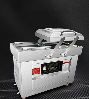 Doppelkammer Vakuumverpackungsmaschine für Sojabohnen/Fleisch/Fisch/Schweinefleisch/Biene/Reis Kapazität 140 kg