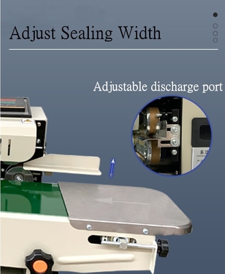 Automatische Plastiktüten Kontinuierliche Bandversiegelungsmaschine mit Datumsdruck 908*392*292mm