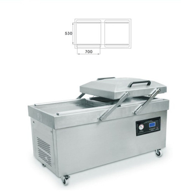 Holzverpackungsmaterial Nahrungsmittel Vakuumsiegelmaschine DZ-700/2SB 70CM Große Doppelkammern