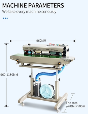 960*505* 960-1108MM Größe Automatische Vakuumversiegelungsmaschine mit Stickstoffgasfüllung