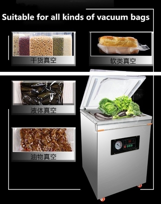 900 Watt Vakuumpumpen Fleisch Vakuumverpackungsmaschine mit L380*W400*H140mm Kammergröße