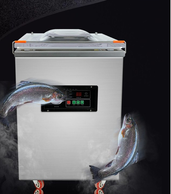 900 Watt Vakuumpumpen Fleisch Vakuumverpackungsmaschine mit L380*W400*H140mm Kammergröße