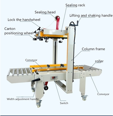 FXJ-6050 Halbautomatische Kartonbox-Falt- und Klebebandmaschine Die ideale Wahl für die Verpackung