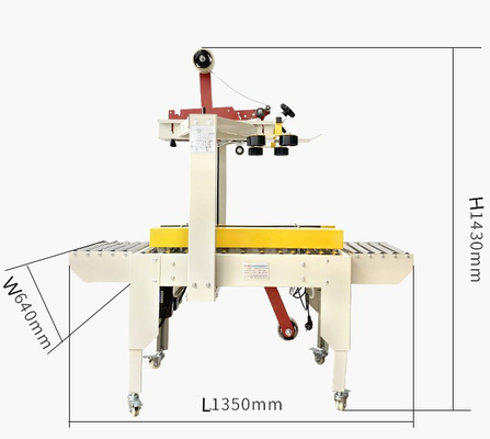 220V/50HZ Halbautomatisches Klebeband Kartonbox Links- und Rechtsantrieb Versiegelung Verpackungsmaschine