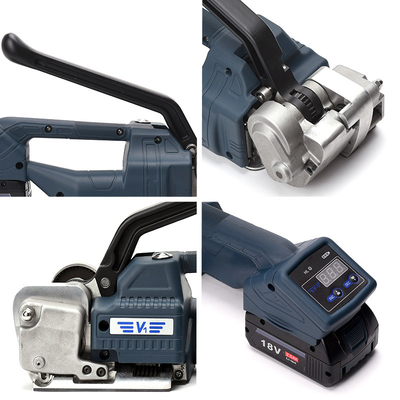 Digitale Anzeige Elektrische Batterie Verpackung Werkzeug für 13/16mm PP PET Strap Halbautomatisch