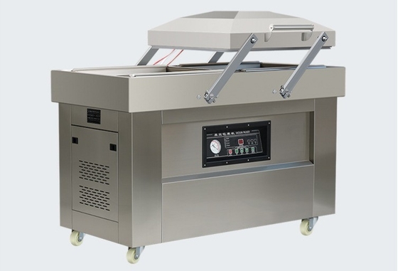 Elektrisch angetriebene DZ-500/2SB automatische Doppelkammer-Vakuumverpackungsmaschine für Textilien