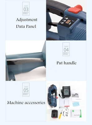 Elektrische Handheld-Plastik-PP/PET-Bundle-Wrapping-Strapping-Werkzeug mit Batterieversorgung