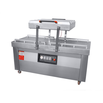 Doppelkammern 750*620*100mm Kammergröße Vakuumversiegelungsmaschine für Lebensmittel Fleischbohnen