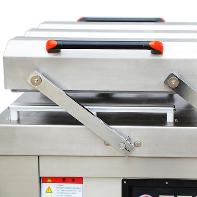 800W Dichtungsleistung DZ-500/2SA Automatische Doppelkammer-Vakuum-Fleischverpackungsmaschine