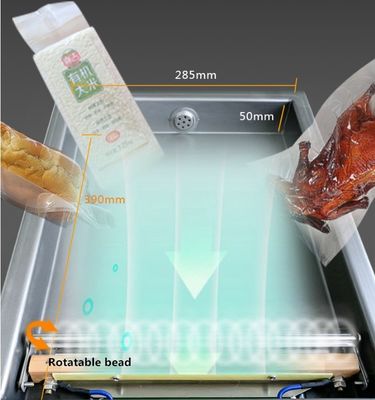 DZ260 Vakuumversiegelungsmaschine für frisches Fleisch, Fisch, Gemüse, Nahrungsmittel 370 Watt Motorleistung 27 KG