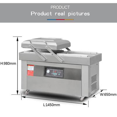 1450*650*980 Doppelkammer Vakuumversiegelung für automatische Vakuumverpackungsmaschine
