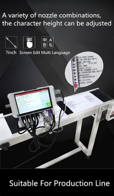 7 Zoll Touchscreen-TIJ-Tintenstrahldrucker für Online-Druck