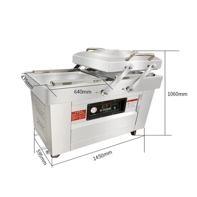 140 KG DZ600/2SB Automatische Doppelkammer Vakuumverpackungsmaschine für Lebensmittel