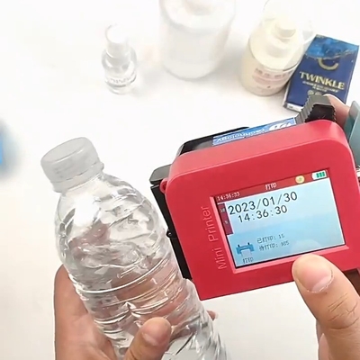 Solvent Ink Mini Handheld Pocket Inkjet Drucker für Plastiktüten Datum Barcode QR Code 3 KG