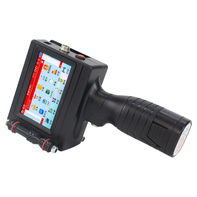 Black Eco Solvent Handheld Drucker 600dpi für Englisch Nummer Qr Barcode Ablaufdatum