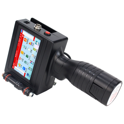 Black Eco Solvent Handheld Drucker 600dpi für Englisch Nummer Qr Barcode Ablaufdatum