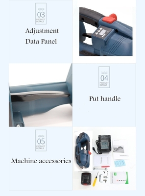 Schnelle Ladezeit V2 Batteriebetriebene automatische Verpackungsmaschine für Kunststoffband