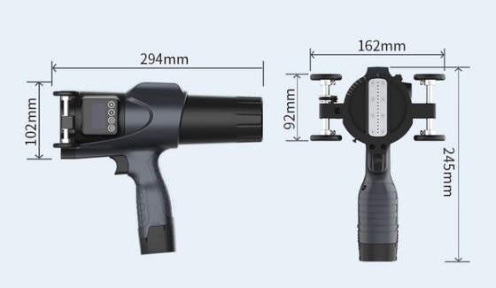 S3 3-6 cm High Definition Handheld Karton Charge Code Qr Code Ablaufdatum Tintenstrahldrucker für Stahlrohrdruck