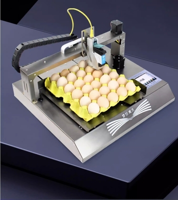 Englische Sprachen Smart Automatic Egg Inkjet Drucker für Logo Barcode und Ablaufdatum