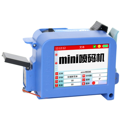 Portable Verfallsdatum Logo-Code-Drucker mit 2-5mm Druckentfernung Genauigkeit Lösung