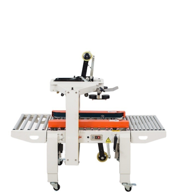 6-12 mm Dichtungsbreite Automatischer Ober- und Unterantrieb Gürtel Klebeband Dichtmaschine Gehäuse Karton Dichtmaschine