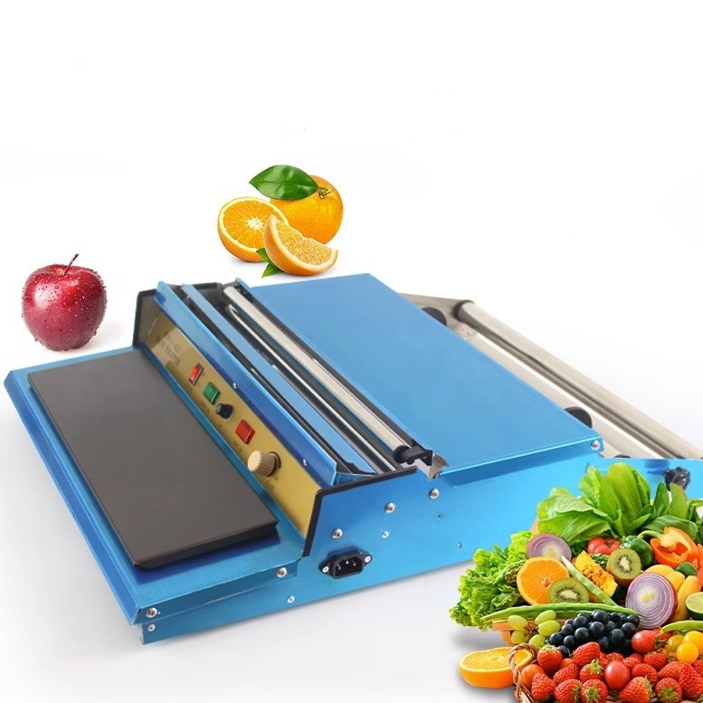 220V / 50HZ Mini-Kunststoff-Stretch-Cling-Film-Handwickler-Siegelmaschine für Lebensmittelfrüchte