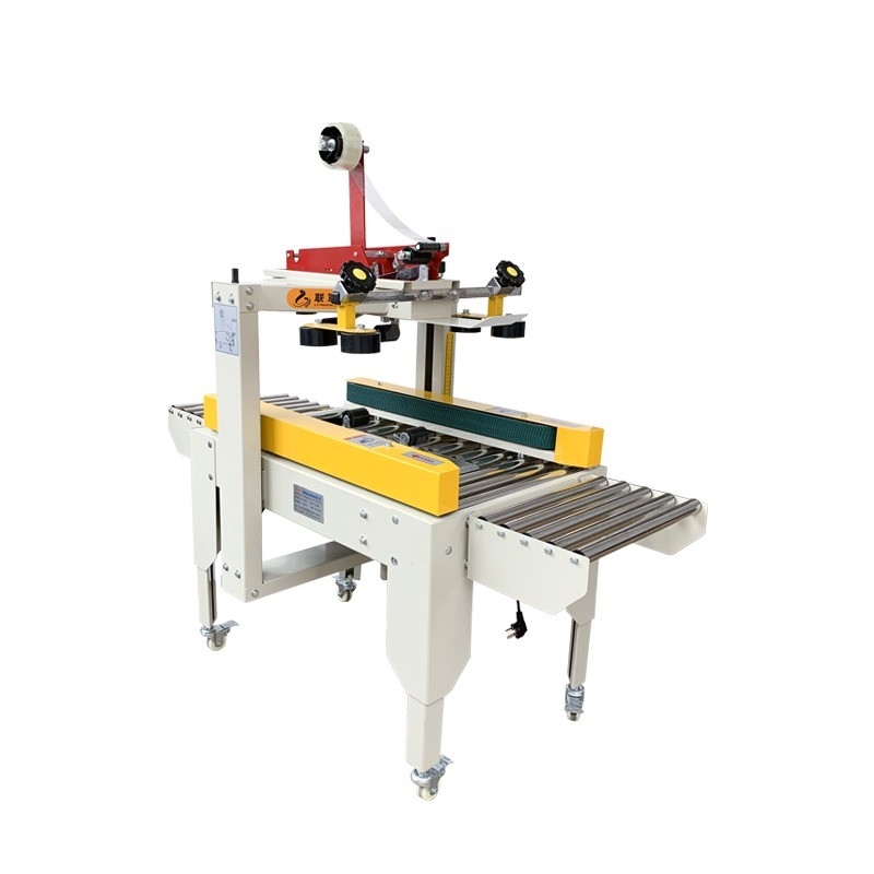 220V/50HZ Halbautomatisches Klebeband Kartonbox Links- und Rechtsantrieb Versiegelung Verpackungsmaschine