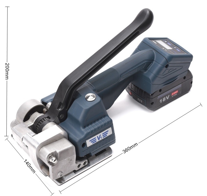 2A Kapazität Handheld Plastic Electric Strapping Banding Machine für 13-16mm PP/PET Strap