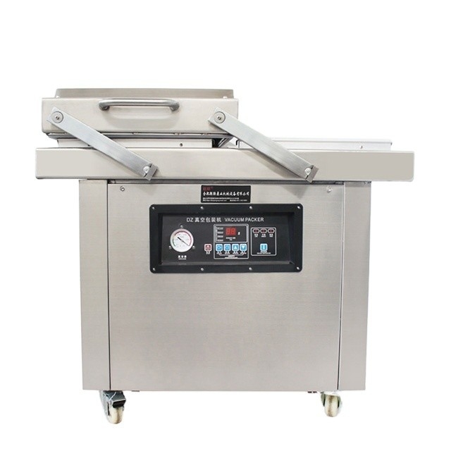 220V/50HZ DZ-400/SA Flatbed Doppelkammer Lebensmittel Vakuumverpackungsmaschine für Fleisch Reis Fisch