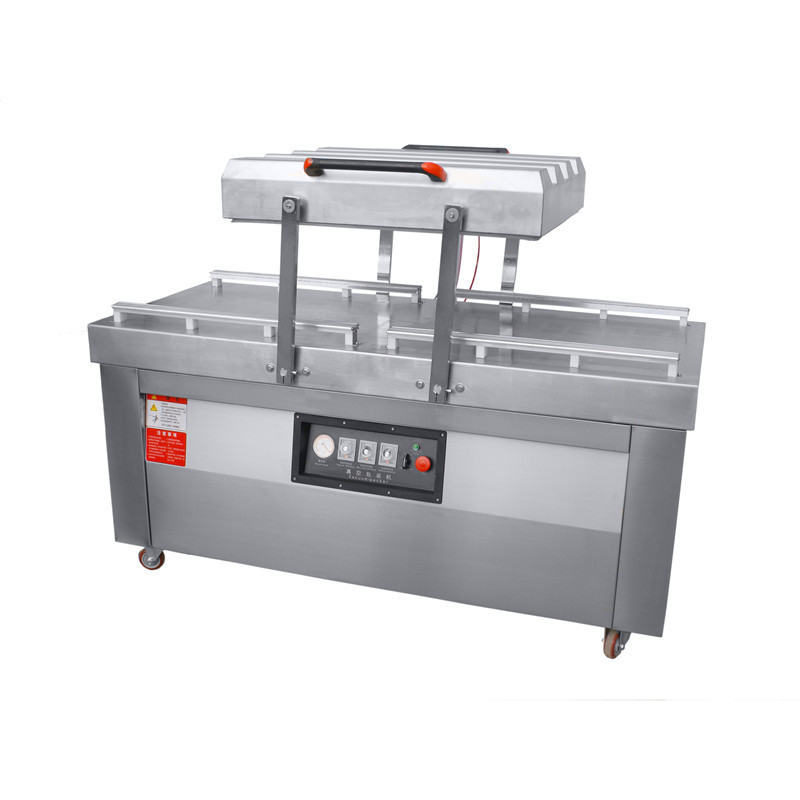 Doppelkammern 750*620*100mm Kammergröße Vakuumversiegelungsmaschine für Lebensmittel Fleischbohnen