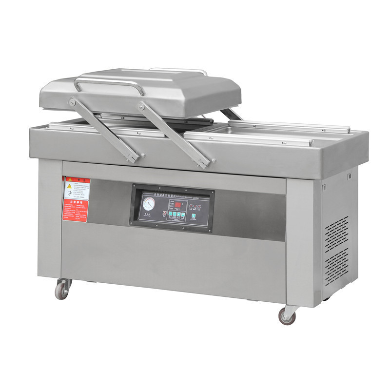 DZ-600 2SB Halbautomatische Doppelrohr-Vakuumpakemaschine mit Motorleistung 2000W