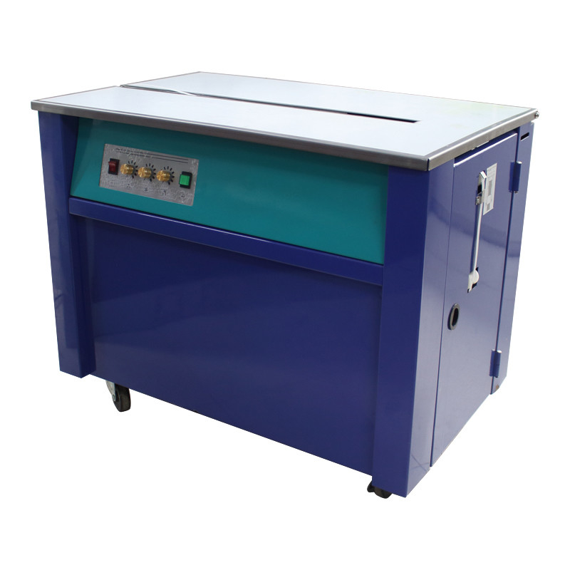 Dauerhafte S308 Zwei-Motor-Hochtisch automatische Kartonschachtel Schnürmaschine für leichte Ladung