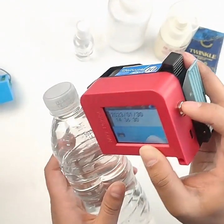 Solvent Ink Mini Handheld Pocket Inkjet Drucker für Plastiktüten Datum Barcode QR Code 3 KG
