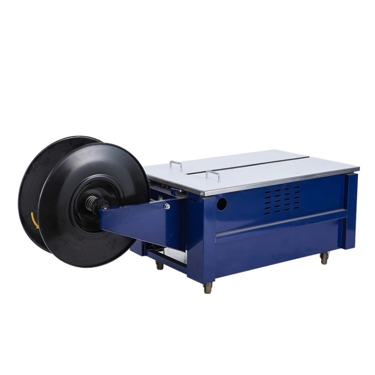 Elektrische Einzelmotor-Low-Table-PP-Strappmaschine mit Gürtel-Tischplatte zum Nutzen