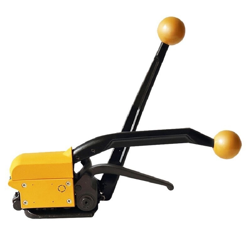 Einfache Bedienung Mini Handheld Strapping Machine für Lebensmittel Süßigkeiten Snack Schokolade Verpackung