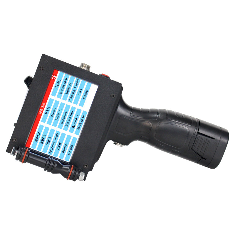 0.89 KG 25,4 mm Portable Handheld Karton Außenverpackungskiste Tintenstrahlpistole Drucker Druck-Codiermaschine