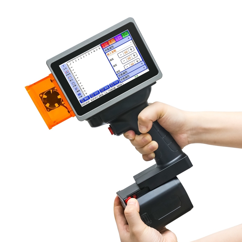 Elektrisch angetriebener tragbarer Handheld Inkjet-Laserdrucker und Verfallsdatumslogo für Produkte